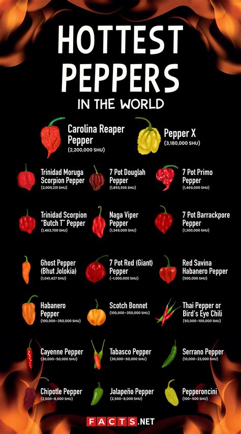 hot peppers ranked|top 10 most hottest peppers.